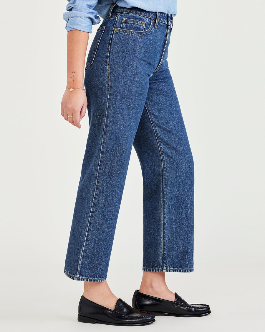 (image for) First-Class Jean Cut Pants, High Straight Fit